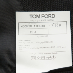Tom Ford Black Hopsack-weave Wool O’Connor-fit Blazer L