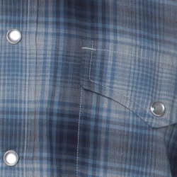 Pre Owned Tom Ford Blue and Grey Plaid Cotton Classic Shirt XXL 