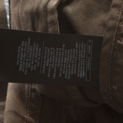 Pre Owned Tom Ford Olive Green Denim Straight Fit Trousers L