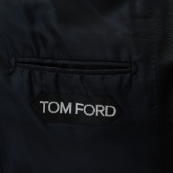 Tom Ford Navy Blue Wool Tailored Suit L