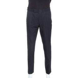 Pre Owned Tom Ford Navy Blue Cotton Atticus Trousers XL