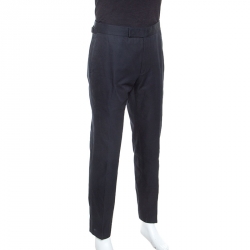 Pre Owned Tom Ford Navy Blue Cotton Atticus Trousers XL