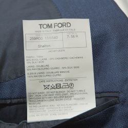 Tom Ford Navy Blue Cashmere Shelton Blazer 4XL