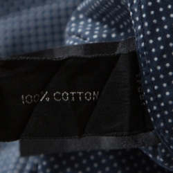 Tom Ford Navy Blue Polka Dotted Cotton Button Front Shirt XXL