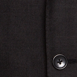 Tom Ford Dark Grey Silk and Wool Knit Regular Fit Blazer XXL