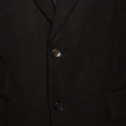 Tom Ford Dark Brown Wool Regular Fit Suit L