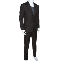 Tom Ford Dark Brown Wool Regular Fit Suit L
