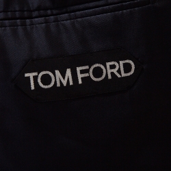 Tom Ford Navy Blue Mohair Wool Blend Tuxedo Suit XXL