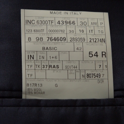 Tom Ford Navy Blue Mohair Wool Blend Tuxedo Suit XXL