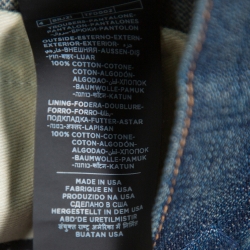 Pre Owned Tom Ford Navy Blue Denim Japanese Selvage Straight Leg Jeans M