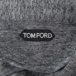 Pre Owned Tom Ford Grey Wool Polo T-Shirt XL