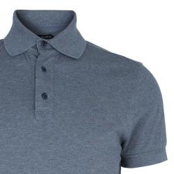 Pre Owned Tom Ford Men's Grey Polo Shirt L