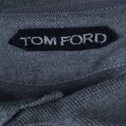 Pre Owned Tom Ford Men's Grey Polo Shirt L