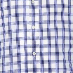 Pre Owned Tom Ford Blue & White Checked Cotton Shirt M