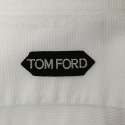 Pre Owned Tom Ford White Cotton Cutaway Collar Shirt M