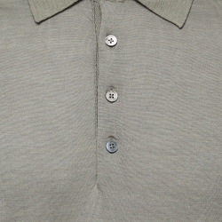 Tom Ford Brown Wool Long-Sleeve Knit Polo T-Shirt L
