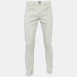 Pre Owned Tom Ford Beige Cotton Slim Fit Trousers M