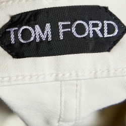Pre Owned Tom Ford Beige Cotton Slim Fit Trousers M