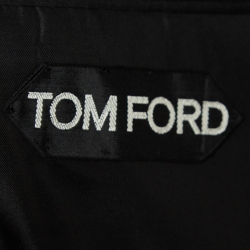 Pre Owned Tom Ford Black Wool Single Breasted Suit M