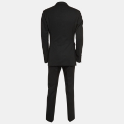 Pre Owned Tom Ford Black Wool Single Breasted Suit M