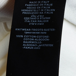 Pre Owned Tom Ford Cream Cotton Knit Polo T-Shirt XL