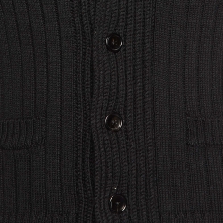 مملوكة مسبقًا Tom Ford Black Wool Knit Cardigan L