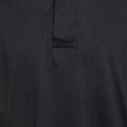 Tom Ford Black Jersey Long Sleeve Polo T-Shirt 4XL