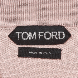 Pre Owned Tom Ford Pink Cotton Pique Polo T-Shirt XL