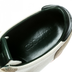 Tom Ford Tricolor Canvas And Suede Sneakers Size 41.5