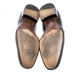 Tom Ford Brown Leather Adney Braided Band Loafers Size 43