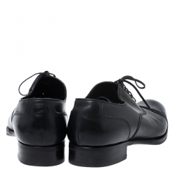 Tom Ford Black Leather Lace Up Oxford Size 44.5