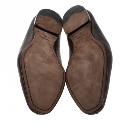 Tom Ford Dark Brown Soft Leather Loafers Size 43