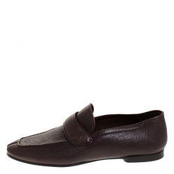 Tom Ford Dark Brown Soft Leather Loafers Size 43