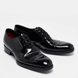Tom Ford Black Patent Leather Lace Up Oxfords Size 43.5
