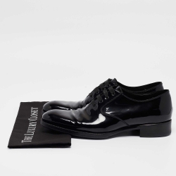 Tom Ford Black Patent Leather Lace Up Oxfords Size 43.5