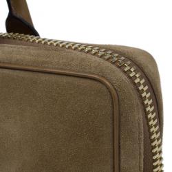 Tom Ford Brown Suede Buckley Flat Trapeze Briefcase