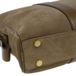 Tom Ford Brown Suede Buckley Flat Trapeze Briefcase