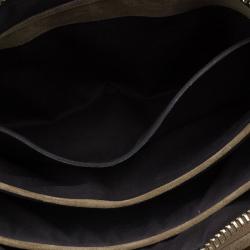 Tom Ford Brown Suede Buckley Flat Trapeze Briefcase