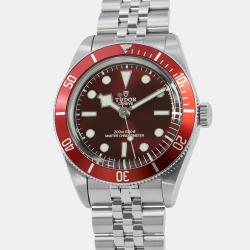 Pre Owned Tudor Black Bay M7939A1A0RU-0001 Automatic Burgundy Stainless Steel Men's Wristwatch 39 mm