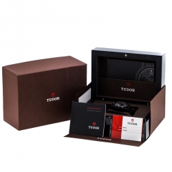 Tudor Black PVD Coated Stainless Steel Heritage Black Bay Dark 79230DK Men's Wristwatch 41 mm
