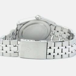 Tudor Pink Stainless Steel Prince Oysterdate 74000N Automatic Men's Wristwatch 34 mm