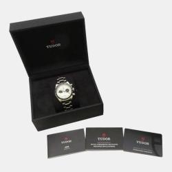 Tudor White Stainless Steel Black Bay 79360N Automatic Men's Wristwatch 41 mm