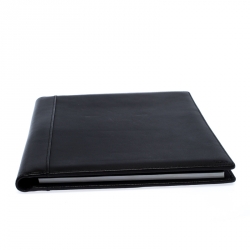 Pre Owned Tumi Black Leather Chambers Letter Pad Cover