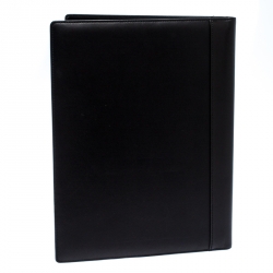 Pre Owned Tumi Black Leather Chambers Letter Pad Cover