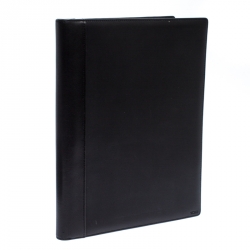 Pre Owned Tumi Black Leather Chambers Letter Pad Cover