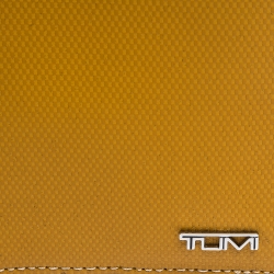 Pre Owned Tumi Mustard Leather Passport Cover