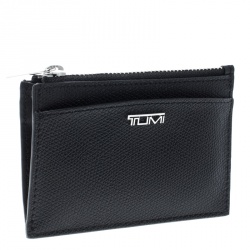 Tumi Black Leather Sinclair SLG Slim Card Case