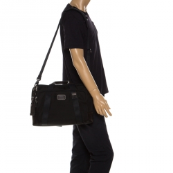 Pre Owned Tumi Black Nylon Alpha Bravo Hansen Briefcase