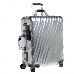 TUMI Sliver Aluminum 4 Wheel Short Trip Packing Case 19 Degrees Luggage 55
