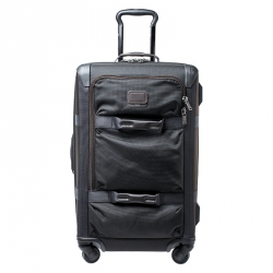 Pre Owned TUMI Black/Brown Nylon 4 Wheel Henderson Short Trip Expandable Luggage